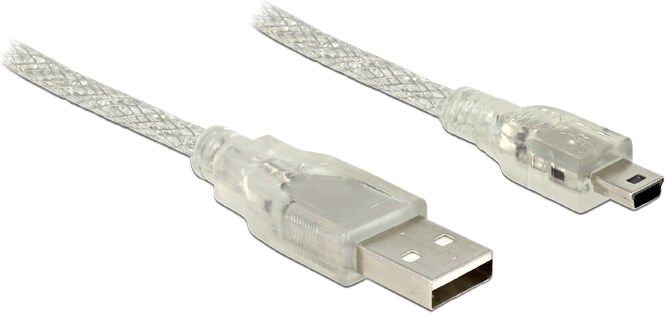 USB 2.0 Kabel 2 Meter Stecker A auf Stecker Mini B